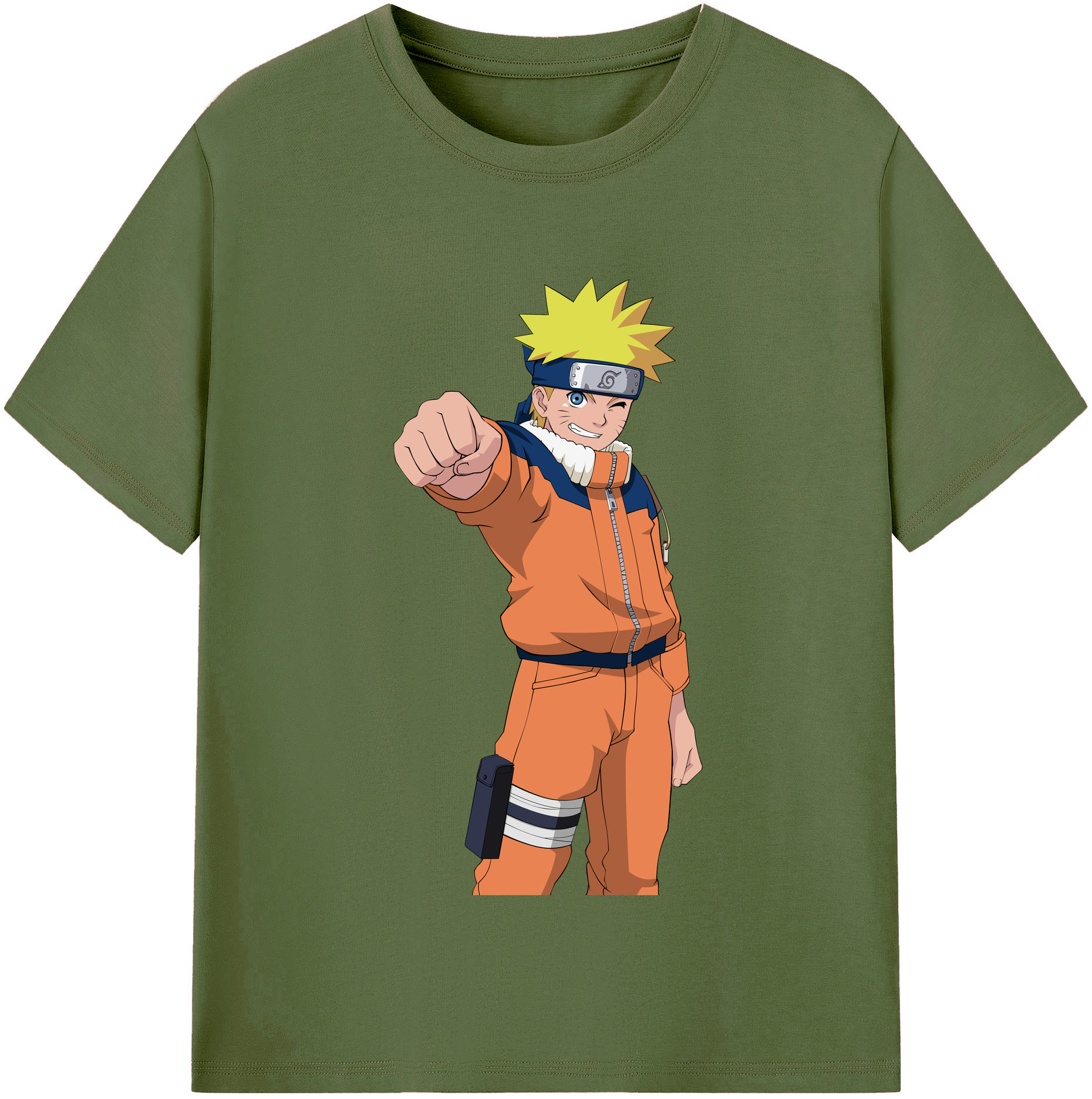 （画像用） NARUTO -ナルト- うずまき ナルト Uzumaki Naruto 綿100％半袖Tシャツ（フロントプリント）